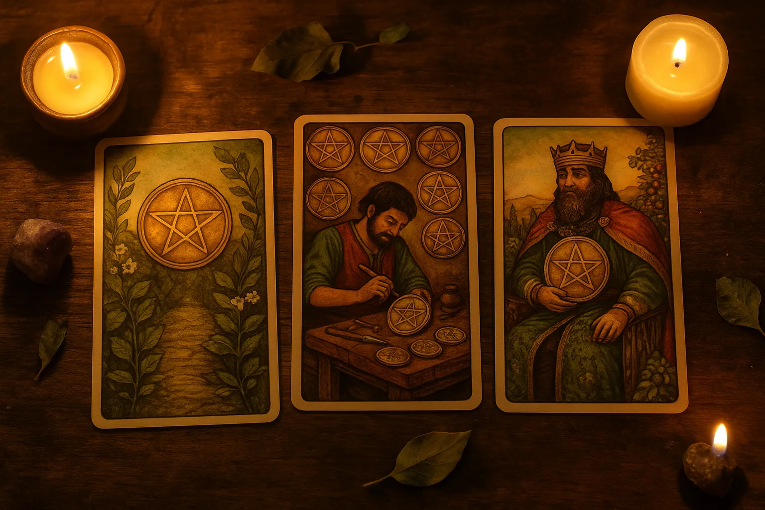 Pentáculos en el tarot: el arte de materializar tus deseos